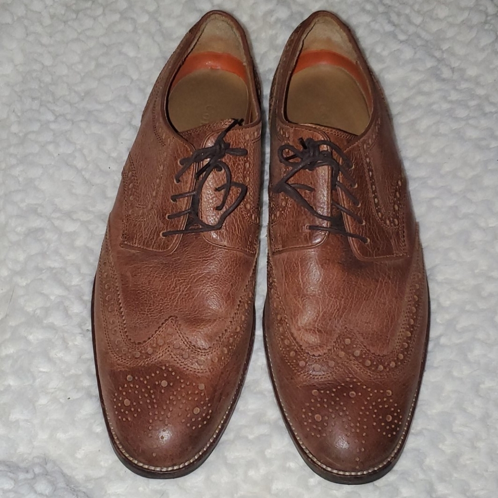 Cole Haan Size 10 Brown Oxford Shoes